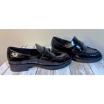 DKNY Women's Black Slip On Penny Loafer Low Chunky Heel Size 7.5M Photo 2