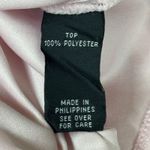 Iz Byer Shirt Womens XL Pink Swiss Dot Ruffle Feminine Office Vintage 2000s Y2K Photo 6