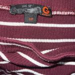 G by Guess ✨ striped burgundy off the shoulder long sleeve dress✨ Photo 3