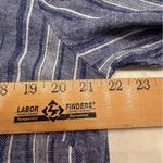 Susan Graver  Roll Tab Button-up Blouse Top Sz Petite M Linen Blend Photo 4