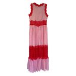 AQUA  Lace Appliqué Polka Dot Maxi Dress Womens Small Coral White Feminine Dainty Photo 8