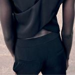 ZARA FLARED HIGH-WAISTED Flare Leg PANTS Black Size S NEW Photo 2