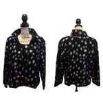 Damee Mest Floral Rosette Sequins 2pc Jacket Blouse Black Silver Size 1XL Formal Photo 12