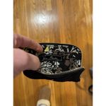 Vera Bradley ID Case Coin Bag Black Circles Microfiber Key Ring L-Zip READ Photo 1