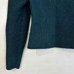 Babaton Aritzia Sculpt Knit Sweetheart Longsleeve Top Size Large Deep Teal Blue Photo 6