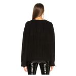 NWT RTA Emma Distressed Cashmere Pullover Sweater Size XS Black Photo 1