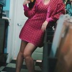 ZARA NWT  PINK PLAID KNIT MINI DRESS Photo 8