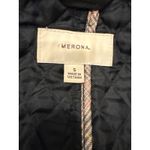 Merona  Women Quilted Double Breasted Trench Coat Black Size Small Photo 4