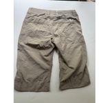 The North Face Hiking Capri Long Shorts Womens Size 4 Khaki Lightweight Hiking Photo 1