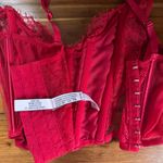 Victoria's Secret Victoria’s Secret Dream Angels Lace Corset Top Red XS Photo 7