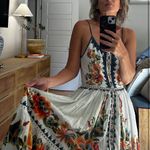 Farm Rio Delicate Garden Midi Dress Photo 3