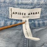 Apiece Apart  Light Wash Jean Shorts  Claro High Rise size‎ 2 Photo 2