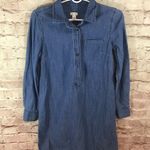 J.Crew Chambray Shirtdress Long Sleeve Denim Photo 1