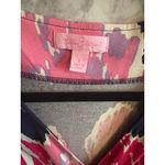 Lilly Pulitzer Augusta Floral Faux Wrap Dress Pink Blue Long Sleeve Photo 4