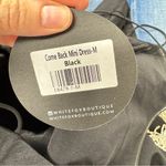 White Fox Boutique  Black Rhinestone Draped Mini Dress Womens M Party Cocktail Photo 10