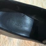 Franco Sarto  leather‎ Block Heel Loafers Black Shoes Women's Size 6.5M Euro 37 Photo 6