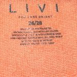Livi Orange V Neck Pullover Hoodie Size 26 Photo 2