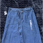 Tommy Hilfiger  Women's Denim Culottes Wide‎ Leg Cropped Drawstring Waist Sz XL Photo 1