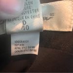 Eddie Bauer Black Skirt Size 10 Black Knee Length Slits Linen Blend Photo 5