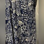 Lilly Pulitzer NWT  For Target Upstream Scarf Blue Womens Pink Fringe Photo 3