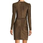 Alex Marie  Shimmering Brown Long Sleeve Dress Photo 1