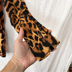 ZARA Woman Long Sleeve Leopard Print Pullover Blouse Size Medium Casual Photo 6