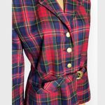 Peter Nygard Vintage Nygard Petite Wool Plaid Blazer Sz 6” Photo 4