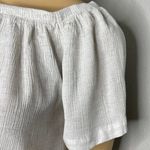 Urban Renewal Heathered White Cropped On or Off Shoulder Top Size Medium Photo 1