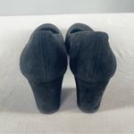 Stuart Weitzman  MaryMid Suede Block Heel Pump in‎ Black Size 8 Narrow Photo 5