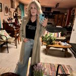 Anthropologie  sequin longline jacket Photo 8