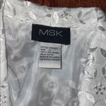 Vintage MSK White Blazer with Elegant Lace Detailing Photo 9