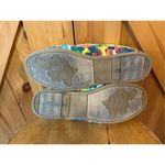 Disney  Hidden Mickey Minnie Tropical Flower Colorful Loafer Canvas Shoe US 8 Photo 6