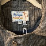 NWT Free People x Sandrine Rose Kyoto black/grey plaid wool blend jacket small Black Photo 3