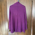 Athleta  cashmere blend purple cardigan sweater snap front Photo 6