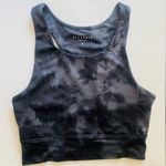 Anthropologie + Allfenix charcoal tie dye sports bra size/M Photo 0