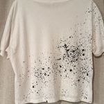 Alo Yoga | White and Black Splatter T-Shirt | S Photo 4