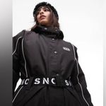 Topshop  Hooded Belted Waterproof Ski Suit, Size 12, $340 Photo 3