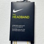 Nike Pro Women's Athletic Sporty Workout Metallic Headband White and Gold Photo 6