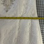 David's Bridal Ivory Lace Tank Lace Wedding Dress with Illusion Back Size 8 Photo 11