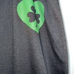 St Patricks Day Womens Fleece Crop Sleep Pants Size L 12 14 Black Good Luck Size L Photo 2