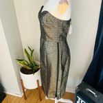 Milly  Marta Couture Metallic Strapless Dress, Gold/Black, Boned, Size 8, NWT‎ Photo 6