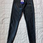 NWT Honeylove Black Vegan Leather Shaping Leggings Photo 1