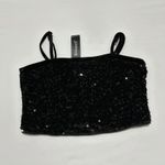 Allegra K Women’s Sequined Velvet Cami Crop Top Sz XS Extra Small Club /Party Photo 0