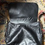 Fossil  Black  Leather Shoulder Bag with Brown Detail Photo 2