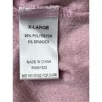 Jacklyn Intimates Pink Hearts Button Up Velour Shirt Top Sleepwear sz XL Pink Photo 7