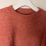 prAna  Women's Sweater Azure Medium balloon sleeve crewneck salmon pink soft Photo 2