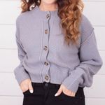 Free People Lila Knit Cardigan in Frosted Earth XS Photo 4