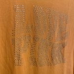 PINK - Victoria's Secret  Orange Shine Rhinestone Bling Love Pink Top, Large Photo 2