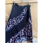 Sandro  Paris Long Floaty Floral Printed Asymmetrical Skirt Size 1 Photo 3