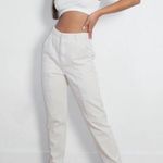 Missguided Cream Straight Leg Jeans Photo 0
